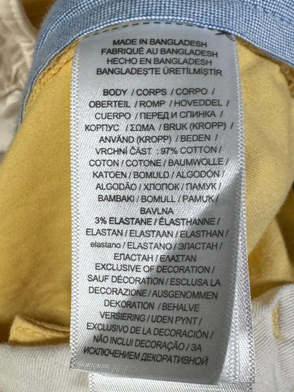 Polo Ralph Lauren Pants Mens 32x32 Yellow Bedford Flat Front Chino Stretch
